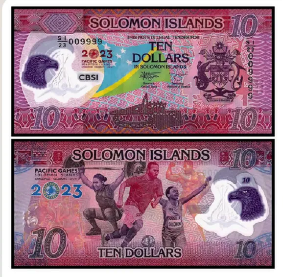 2023 Solomon Islands 10 Dollars Banknote UNC P39 NEW