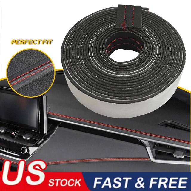 1Pcs for Car Door Dashboard Car Mouldings Trim Decor Line Strip Accessories Red