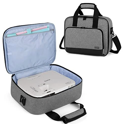 Projector Case, Projector Bag with Accessories Storage Pockets