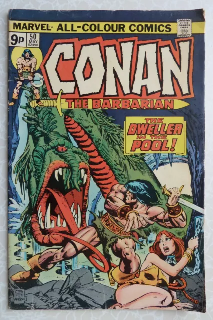 Conan the Barbarian #50 - Marvel Comics UK Variant - May 1975 VG/FN 5.0