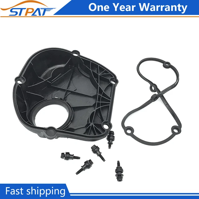 ENGINE UPPER TIMING Chain Cover w/ Gasket for VW Jetta Golf GTI CC Audi