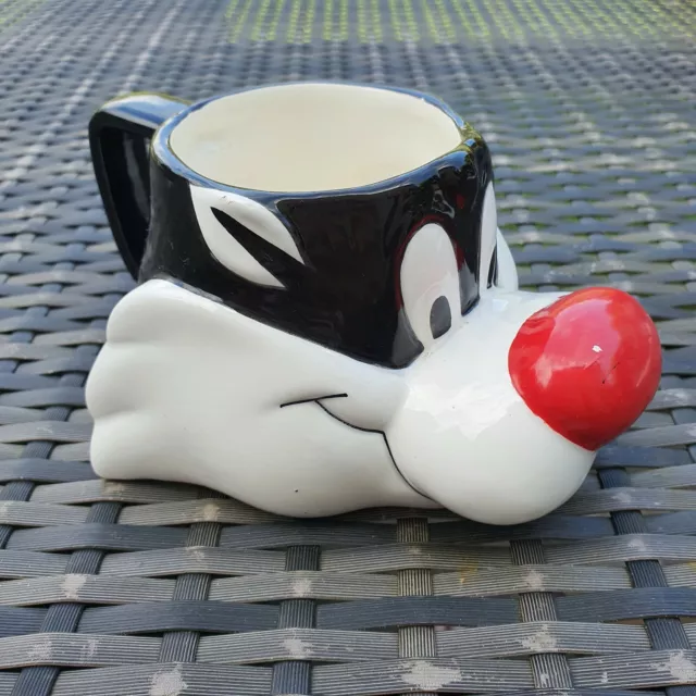 1989 Applause Warner Bros Looney Tunes - Sylvester Cat - Shaped Mug / Coffee Cup