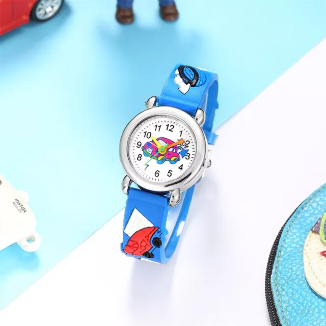 Cute Cartoon Pattern Watches Children Kids Boys Quartz Analog Wrist V Tech Watch