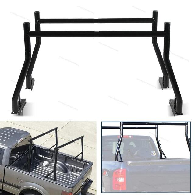 800lbs Adjustable Utility Work Pickuo Truck Double Ladder Rack Lumber Kayak Rack