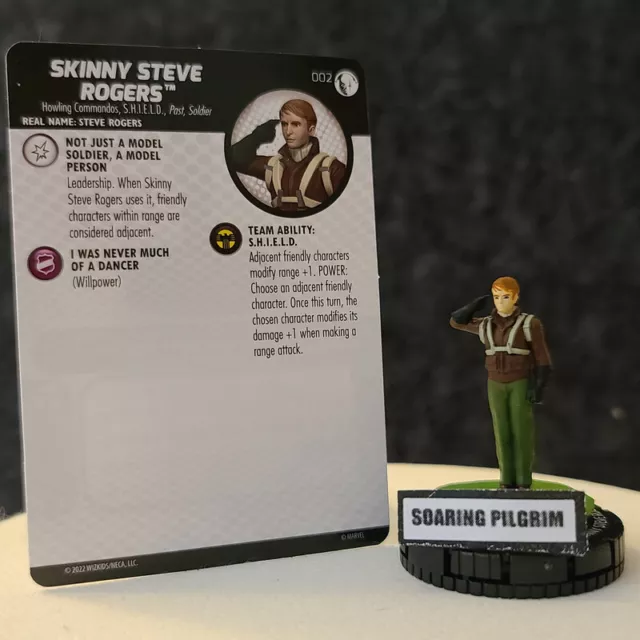 SKINNY STEVE ROGERS - 002 COMMON Marvel Studios Disney + Plus Heroclix Set #2