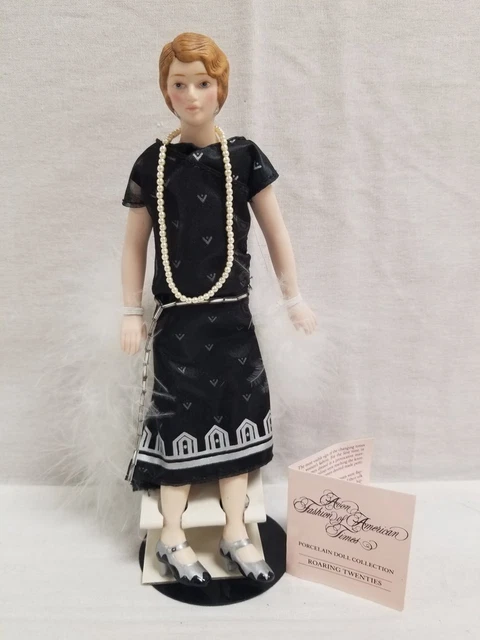 Avon Roaring Twenties Fashion Of American Times Porcelain Doll 1989