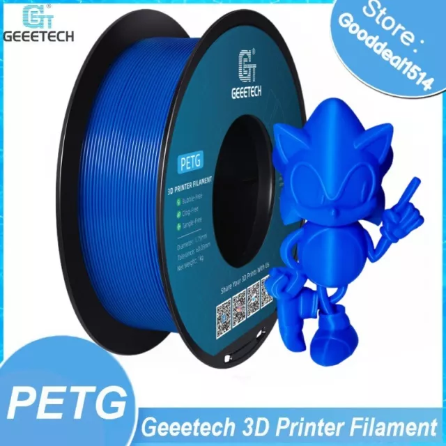 Geeetech PETG 3D printer filament d'imprimante 3D 1,75MM 1KG consommables bleu