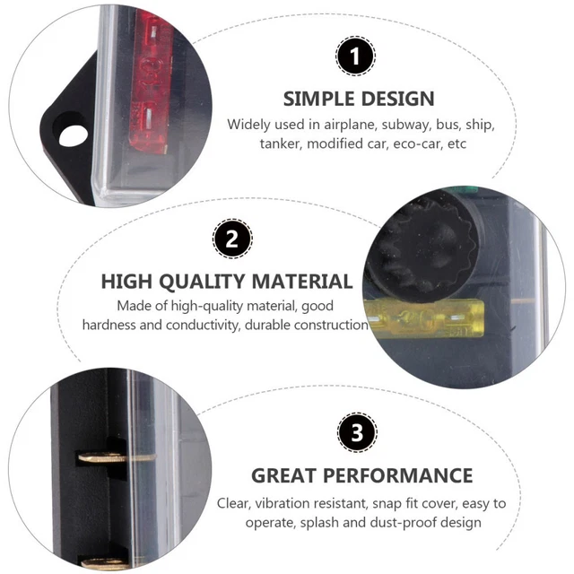 12 Pezzi Fusibili Auto Assortiti - 20A/25A/30A/40A/50A/60A Per Auto, Camion, SUV E Barche - Foto 5