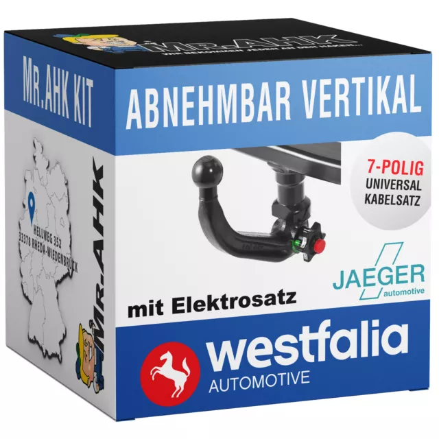 WESTFALIA Toyota RAV4 m.Res. 06-13 AHK Anhängerkupplung abnehmbar 7pol uni ESatz