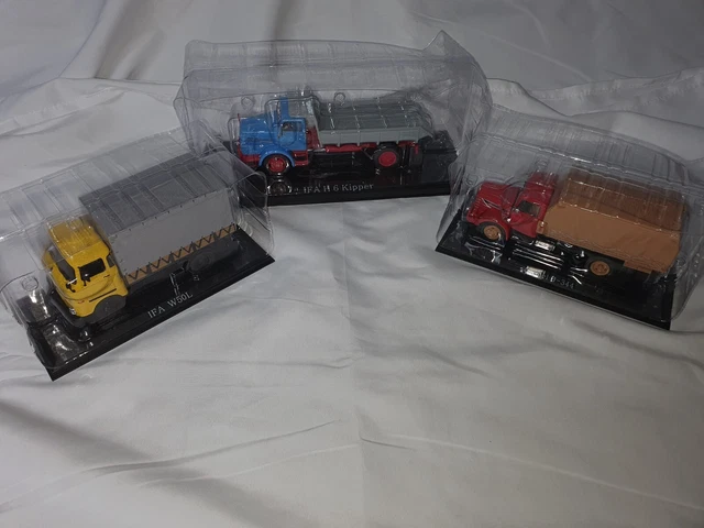 Ixo Atlas et Divers 1/43 1/50 1/60 - Lot de 12 Pinder et Camions