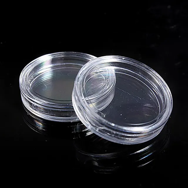 10X 18-50MM Plastic Coin Display Case Storage Inserts Capsules Holder Clear