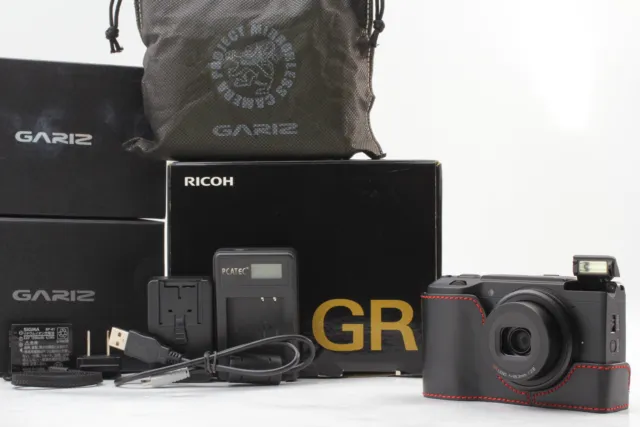 SH;253 [TOP MINT W/ BOX,Case] Ricoh GR II 16.2MP Digital Camera Black From JAPAN 3