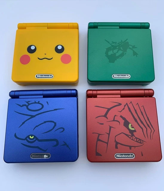 NINTENDO GAMEBOY ADVANCE AGS-001 GBA SP Consoles New Pokemon Shells ...