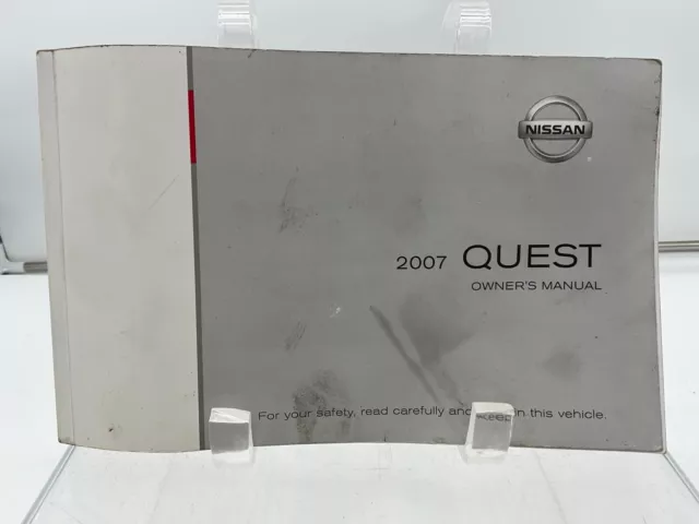 2007 Nissan Quest Owners Manual Set with Handbook OEM I03B49010