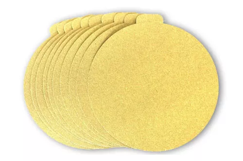 5 Inch Gold PSA Adhesive Sticky Back Tabbed Sanding Discs