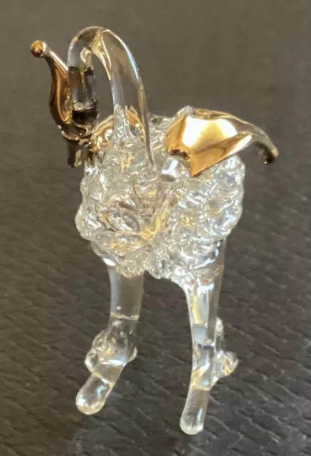 Glass Figurine art Decor Miniature Bird Shape Small