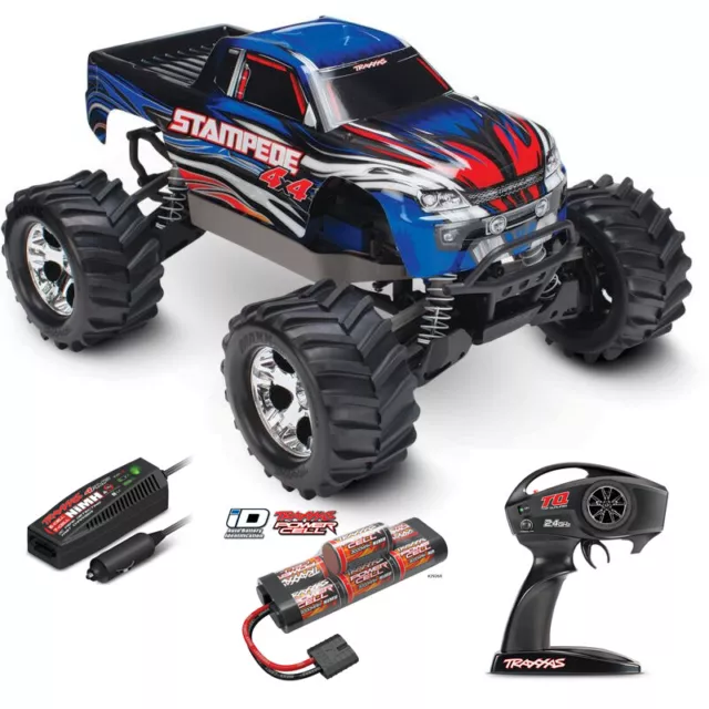 TRAXXAS Stampede 4x4 Blau incl. Akku &Ladegerät TRX67054-1BLUE