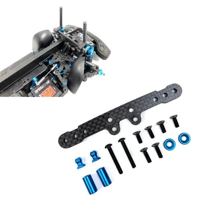 Front/Rear Carbon Fiber Shock Absorber Bracket Stand Kit For TAMIYA XV01 RC Car