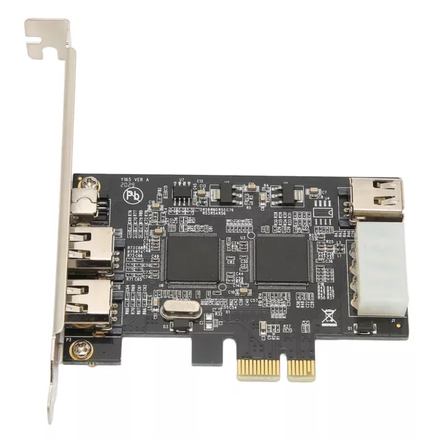 Firewire Adapter Card PCIEx1 To Four Port IEEE 1394A Adapter Riser Card For RHS