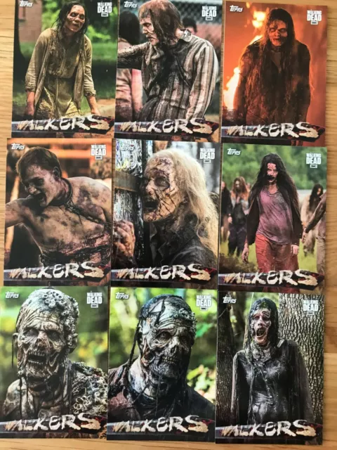 The Walking Dead Season 7: Chase Card Set: Walkers - All 10 Cards