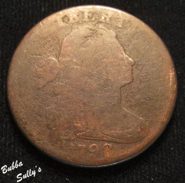 1798 Draped Bust Large Cent AG to G Details