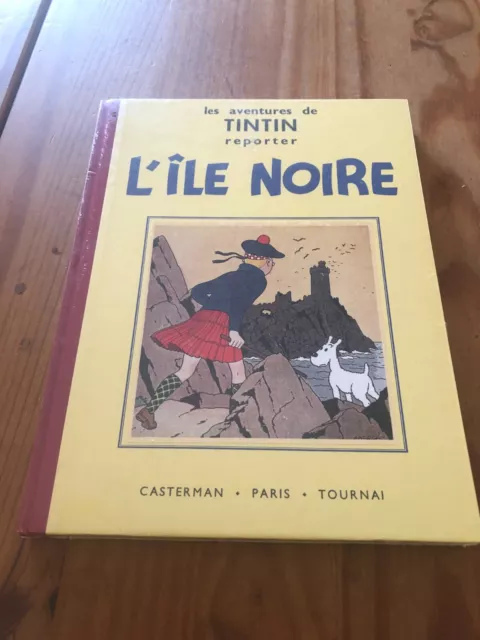 Tintin / L'ile Noire : Fac Simile  Eo Noir Et Blanc / Neuf Scello /