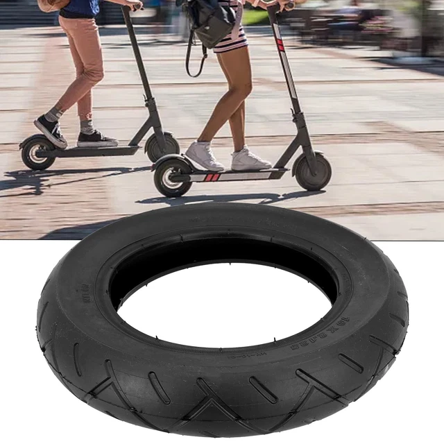 Pneu Et Chambre à Air Pour Scooter électrique - 10 X 2,50 Pouces, 60/70-6.5, Caoutchouc épais 30%, Valve Droite
