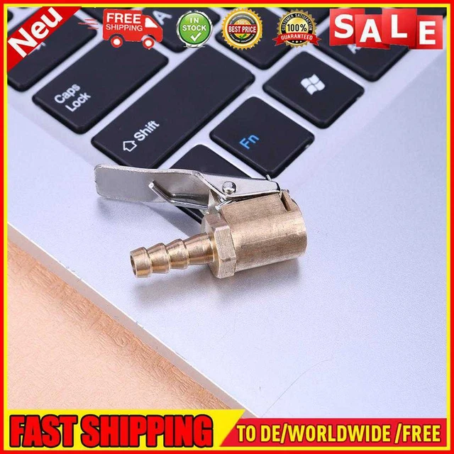 1pcs 6mm Messing Reifen Ventil Luftpumpe Chuck Clip Tire Inflator Ventil Stecker