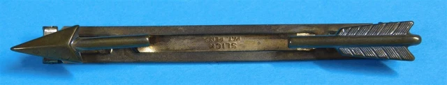 Bronze Broken Arrow Slide Tie Clip