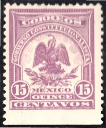 Mexico 255 1914 Shield MH See Dentat Bottom