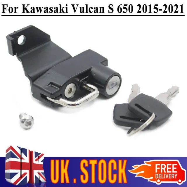 Motorcycle Helmet Lock W/Keys Anti-Theft For Kawasaki Vulcan S ABS/SE/CAFE 15-23