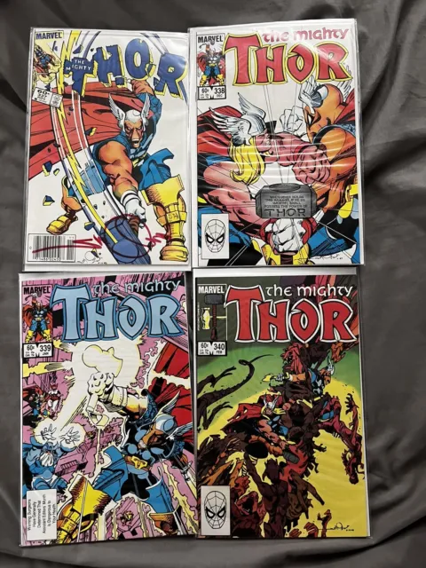 THOR 337-340 First Appearances Of Beta Ray Bill And Stormbreaker