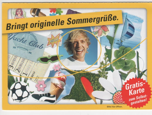 Gratiskarte zum Selbst gestalten von der österr. Post, Postkarte,