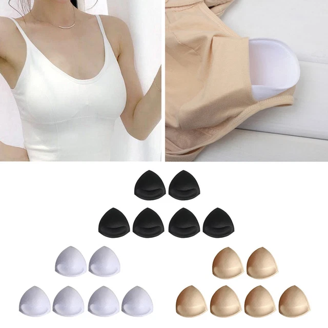 Sujetador triangular inserciones almohadillas extraíbles 3 pares sujetador tazas insertos para parte superior de bikini