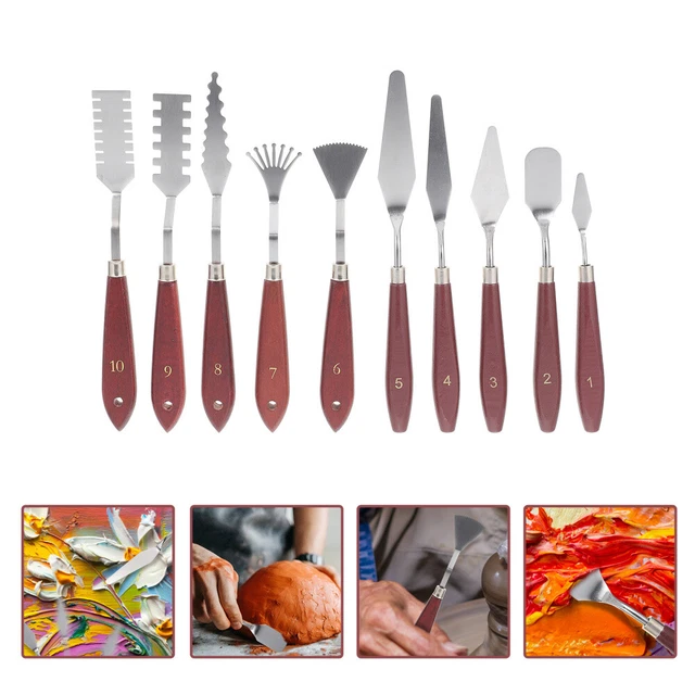 Cuchillo de pintura al óleo moldeado pintura acrílica cuchillo de maquillaje pintura pintada