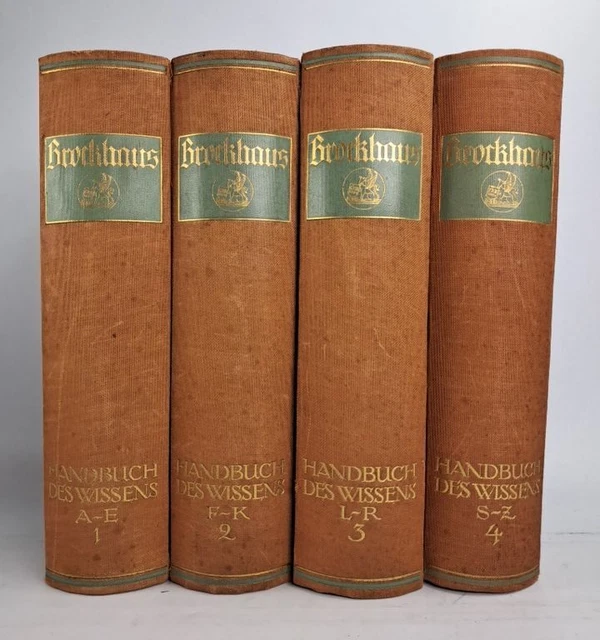 Ich Sag Dir Alles Das Große Buch Des Wissens BUCH: BROCKHAUS HANDBUCH des Wissens in vier Bänden, F. A. Brockhaus, 4