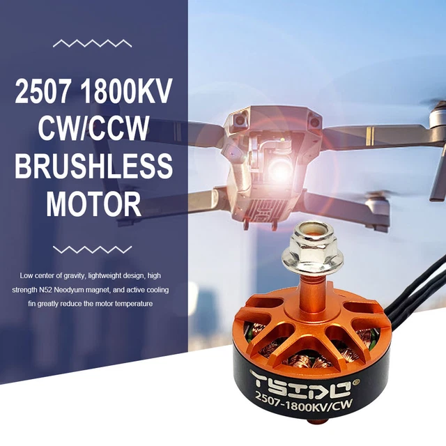 Mini Motore Brushless Multirotore 1806 2400KV CW CCW For Mini - Foto 2