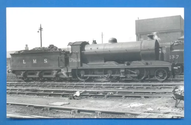 LMS 17826 AT MOTHERWELL 2/8/38 9 x 14cm BLACK AND WHITE PHOTOGRAPH