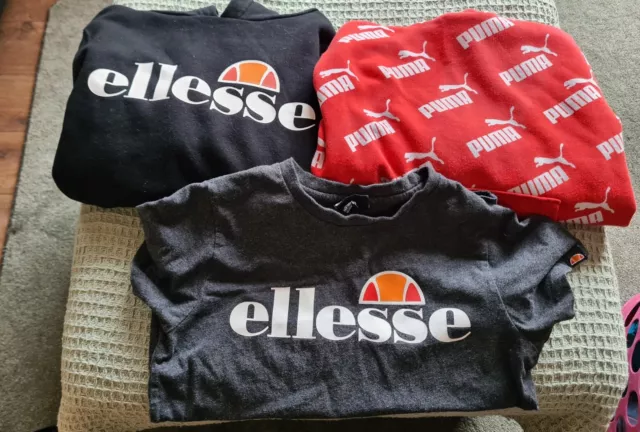 T-shirt felpe con cappuccio per ragazze designer età 10 - 11 anni puma Ellesse