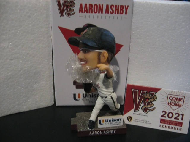 AARON ASHBY 2021 Bobblehead TIMBER RATTLERS SGA Milwaukee Brewers