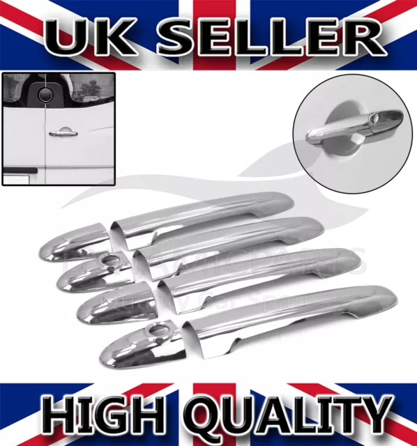 For Mercedes Sprinter Vw Crafter Chrome Door Handle Covers Set S.steel 2006-2016