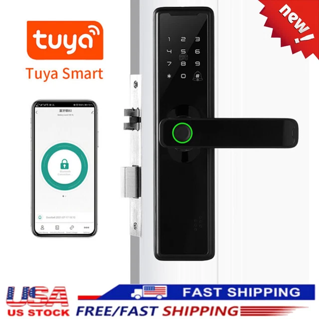 Tuya Wifi Electronic Smart Door Lock With Biometric Fingerprint/Smart Card |US