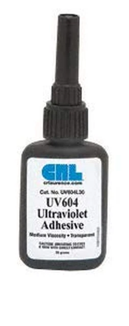 CRL UV604 Medium Viscosity UV/Visible Light Adhesive - 30 grams by CR Laurence