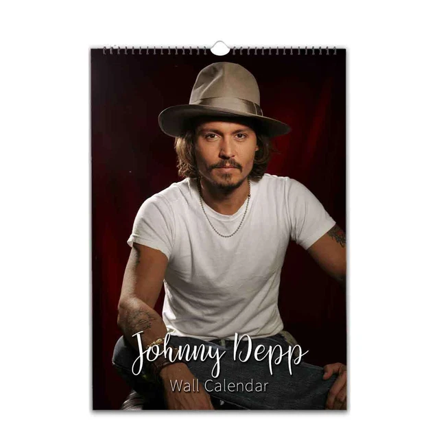 JOHNNY DEPP FULL Photo 2024/25 Wall Calendar Personalised with name or