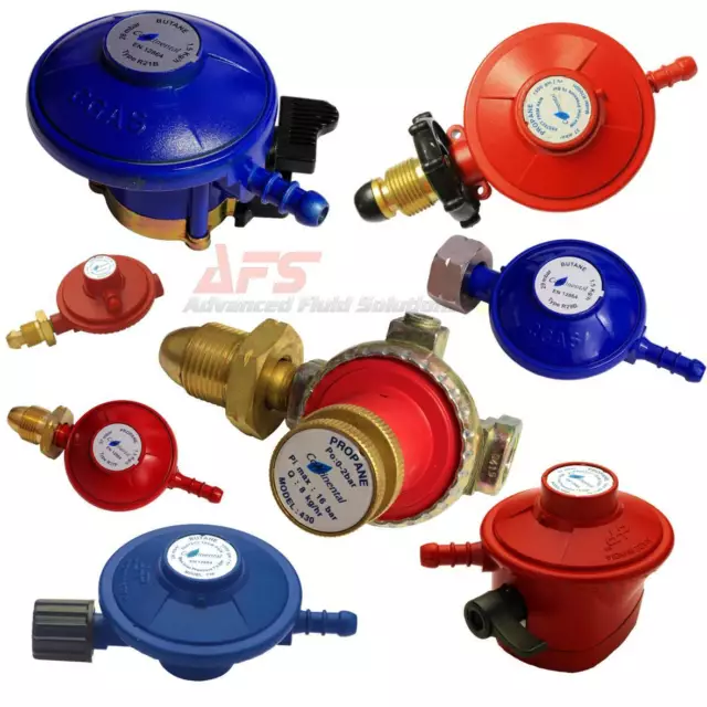 LPG BBQ Gas Regulator Calor Propane Butane Caravan Camper Camping 37 mbar Flogas