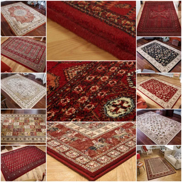 Traditional Oriental 100% New Zealand Wool Rugs Small Extra Large Runner Carpet