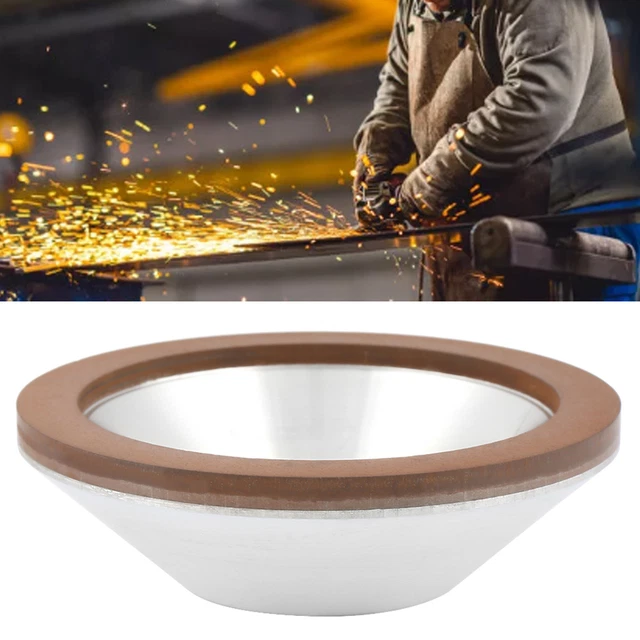 100mm Grinding Cup Wheel Grit 180 Grinder Disc Fit For Carbide Metal FFG