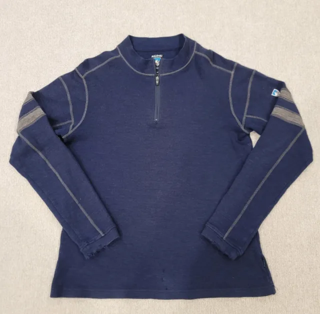 Alf by Kuhl Womens Medium Blue Alpaca Fleece Full Zip Jacket Sweater RN  108846