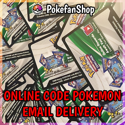 Lot de 10 Cartes codes online pour jouer à Pokemon en ligne TCG OnLine Code