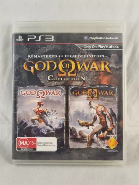 God of War Collection HD Remaster Sony Playstation 3 PS3 Game with manual